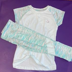 Girls RBX activewear top and capri leggings